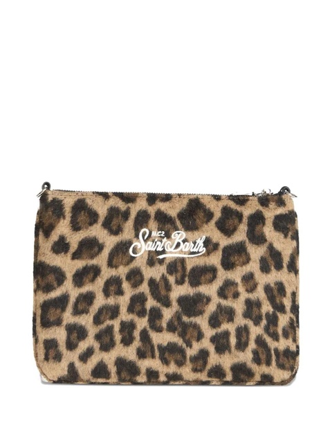 MC2 Saint Barth Aline leopard-print clutch bag - Brown - zdjęcie produktu nr 1