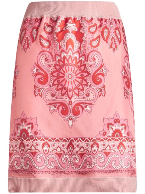 ETRO printed-panel knitted skirt - Pink - zdjęcie produktu nr 1