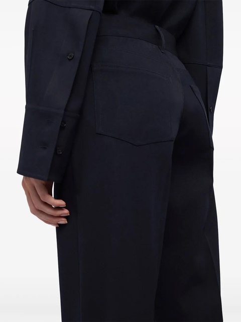 Jil Sander high-waist wide-leg trousers - Blue - zdjęcie produktu nr 2