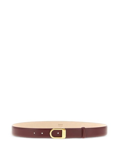 KHAITE smooth saddle leather belt - Brown - zdjęcie produktu nr 1