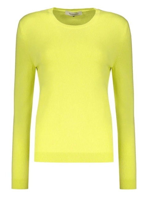 Valentino Garavani long-sleeve crew-neck sweater - Yellow - zdjęcie produktu nr 1