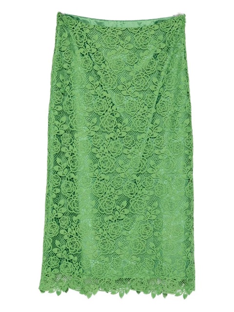 Anna Sui floral lace skirt - Green - zdjęcie produktu nr 1