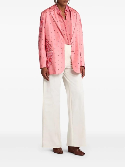ETRO paisley-print silk blazer - Pink - zdjęcie produktu nr 2
