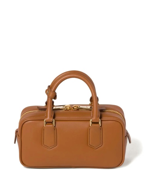Miu Miu regular Arcadie leather tote bag - Brown - zdjęcie produktu nr 2