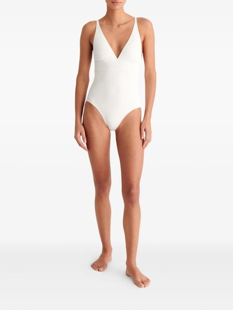 ERES Larcin V-neck swimsuit - White - zdjęcie produktu nr 1