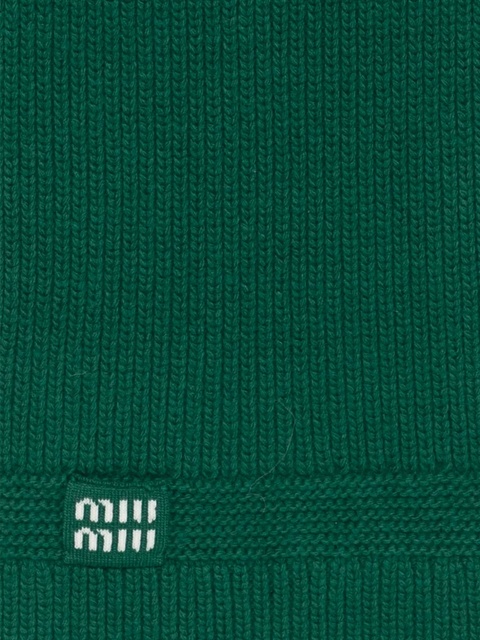 Miu Miu ribbed-knit scarf - Green - zdjęcie produktu nr 1
