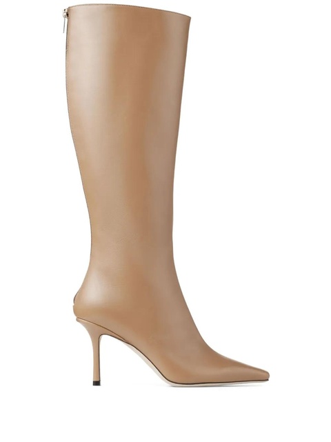 Jimmy Choo Agathe 85mm pointed-toe boots - Neutrals - zdjęcie produktu nr 1