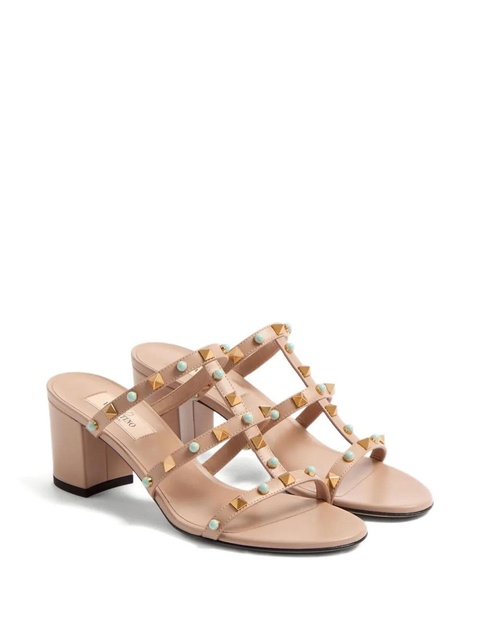Valentino Garavani 60mm Rockstud embellished sandals - Pink - zdjęcie produktu nr 2