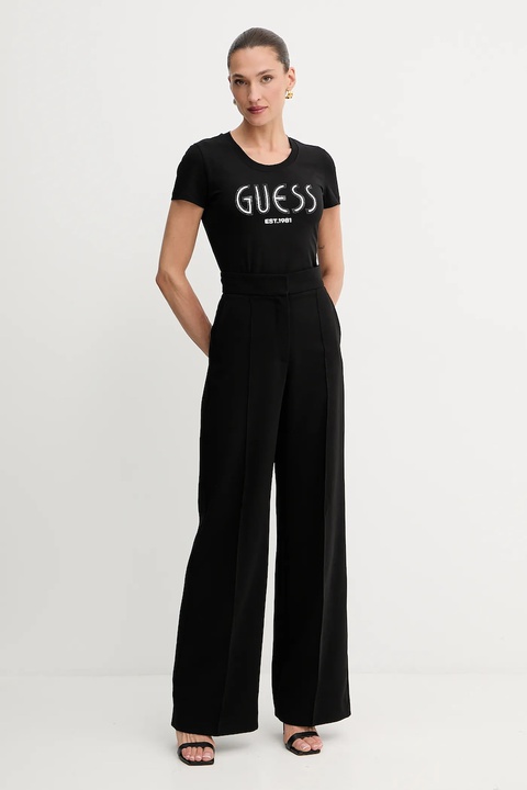 Guess t-shirt damski kolor czarny W5YI05 J1314 - zdjęcie produktu nr 2