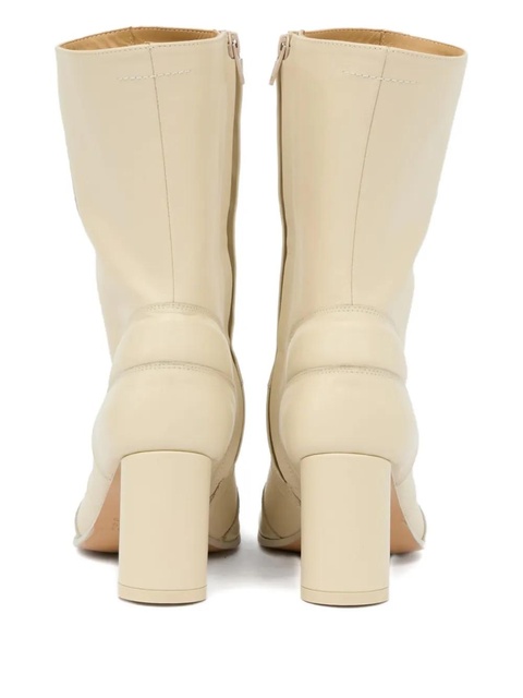 MM6 Maison Margiela 90mm block-heeled ankle boots - Neutrals - zdjęcie produktu nr 2