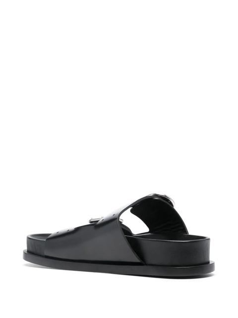 Jil Sander buckled leather sandals - Black - zdjęcie produktu nr 2