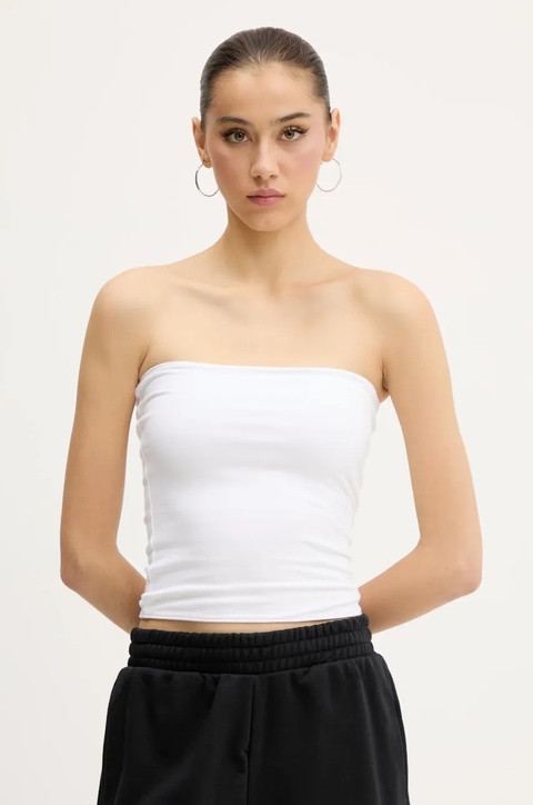 Hollister Co. top dwustronny kolor biały odkryte plecy KI339-5094 - zdjęcie produktu nr 1