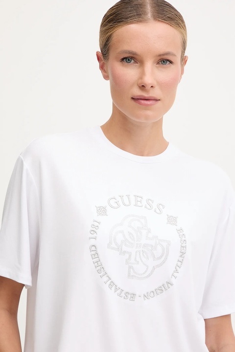 Guess t-shirt CARLA damski kolor biały V5YI05 KCOA2 - zdjęcie produktu nr 2