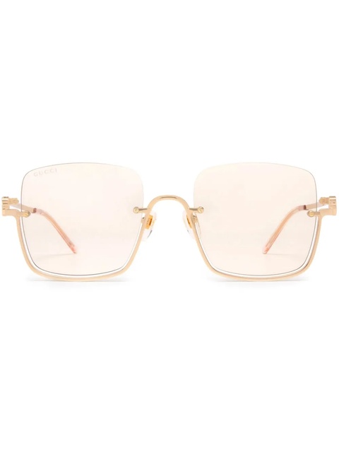 Gucci Eyewear square-frame sunglasses - Gold - zdjęcie produktu nr 1