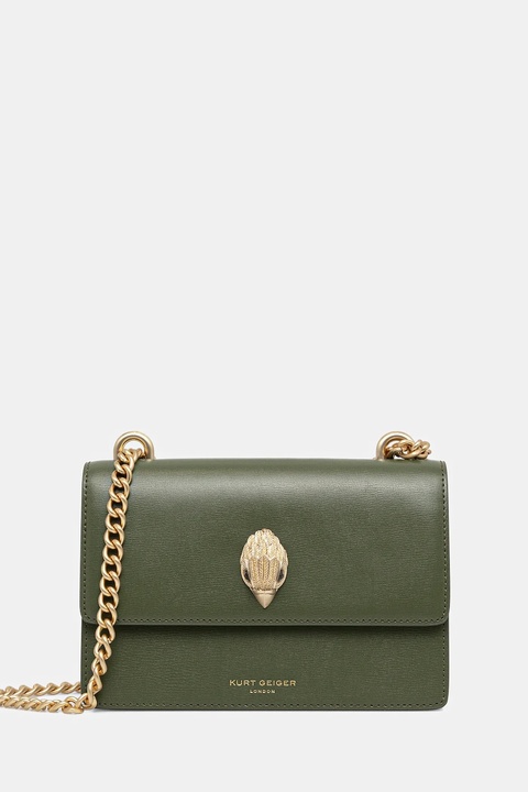 Kurt Geiger London torebka skórzana SHOREDITCH kolor zielony 3536275109 - zdjęcie produktu nr 1
