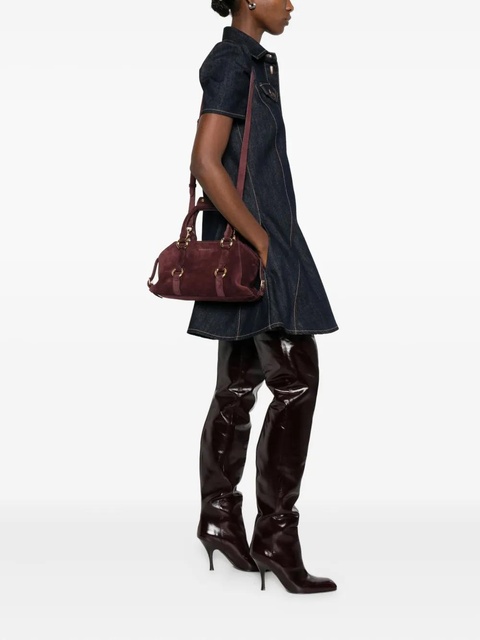 Alexander McQueen Farringdon ring-detail satchel - Red - zdjęcie produktu nr 2