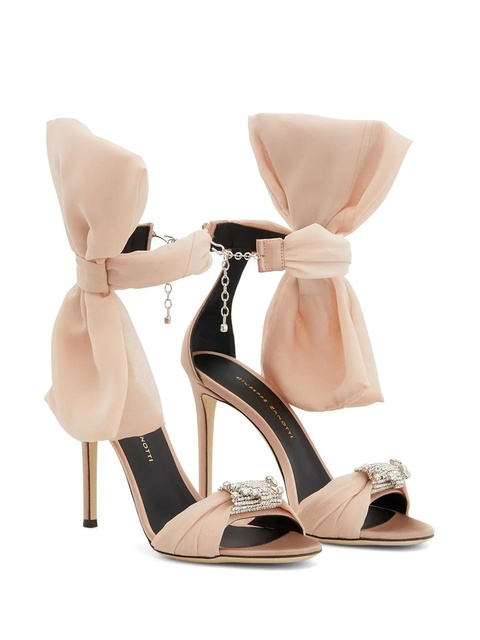 Giuseppe Zanotti Etoile bow-detail sandals - Pink - zdjęcie produktu nr 1