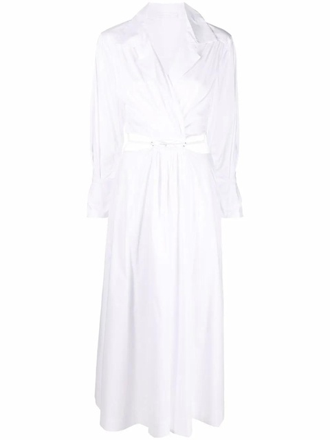 Simkhai long-sleeve cut-out detail dress - White - zdjęcie produktu nr 1