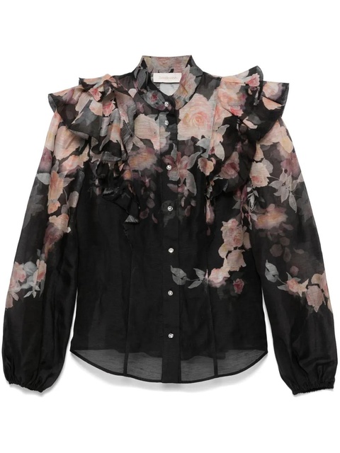 ZIMMERMANN Crush blouse - Black - zdjęcie produktu nr 1