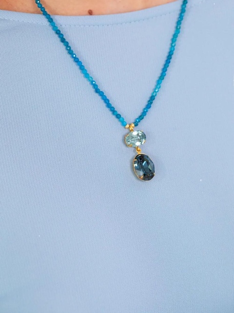 Jennifer Behr Freya beaded necklace - Blue - zdjęcie produktu nr 1