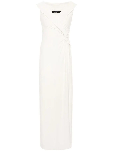 Lauren Ralph Lauren knot-detailed cady maxi dress - Neutrals - zdjęcie produktu nr 1