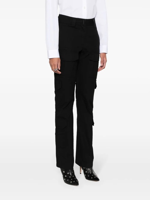 Givenchy fine-check-pattern cargo trousers - Black - zdjęcie produktu nr 2