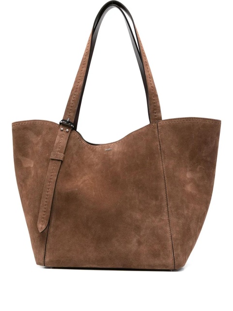 Max Mara large suede tote bag - Brown - zdjęcie produktu nr 1