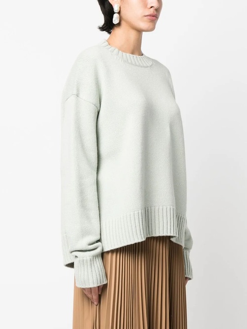 Jil Sander fine knit cotton-cashmere jumper - Green - zdjęcie produktu nr 2