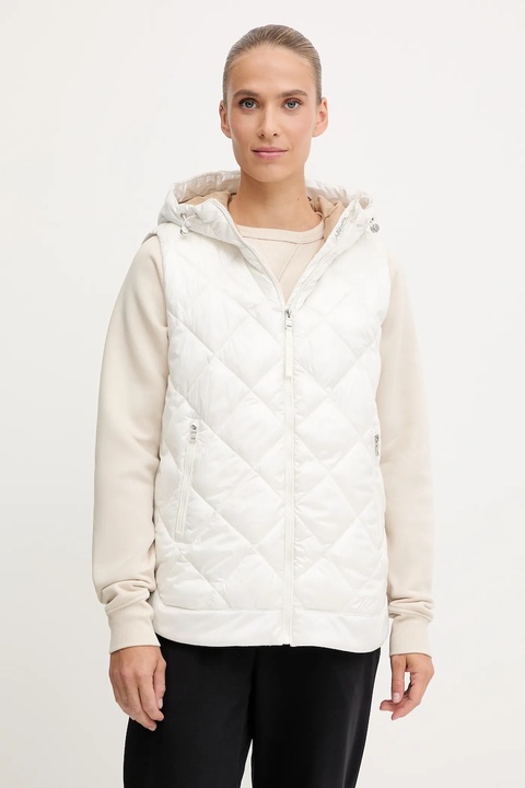 Dkny bezrękawnik kolor beżowy przejściowy DP5V3144 - zdjęcie produktu nr 1