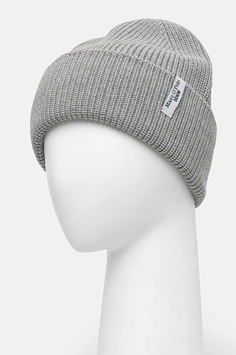 Marc O'Polo czapka bawełniana kolor szary 5000007169 - zdjęcie produktu nr 2