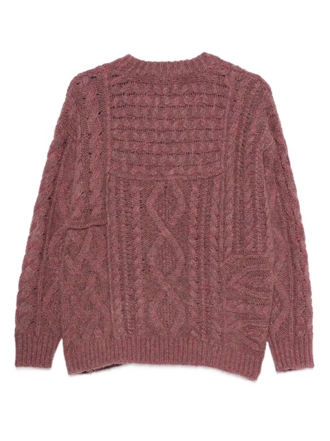 MARANT ÉTOILE cable-knit sweater - Red - zdjęcie produktu nr 2