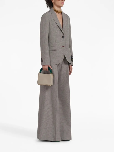 Marni logo-waistband checked trousers - Multicolour - zdjęcie produktu nr 2