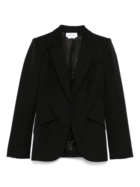Alexander McQueen wool single-breasted blazer - Black - zdjęcie produktu nr 1