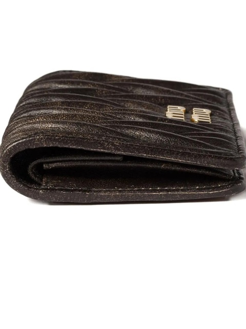Miu Miu matelassé leather wallet - Brown - zdjęcie produktu nr 2