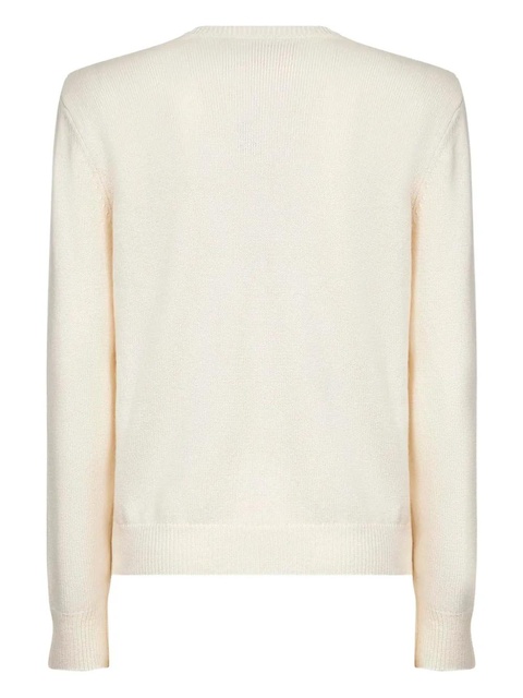 MC2 Saint Barth logo-embroidered long-sleeve sweater - Neutrals - zdjęcie produktu nr 2