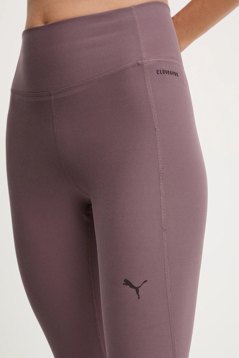 Puma legginsy treningowe kolor fioletowy gładkie 527452 - zdjęcie produktu nr 1