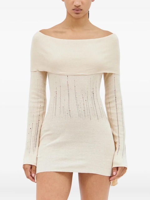 Aya Muse Deva mini dress - Neutrals - zdjęcie produktu nr 1