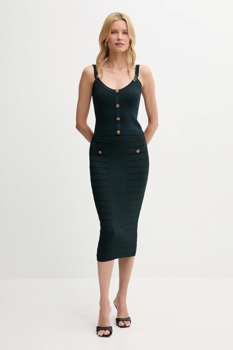 Guess top EMMIE kolor zielony W5YR10 Z0130 - zdjęcie produktu nr 2