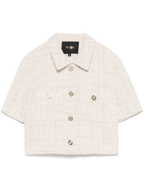 Maje lurex tweed jacket - Neutrals - zdjęcie produktu nr 1