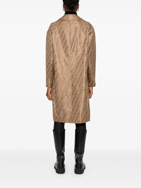 FENDI FF-printed coat - Neutrals - zdjęcie produktu nr 2