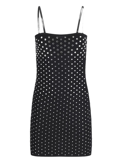 Blumarine crystal-embellished mini dress - Black - zdjęcie produktu nr 1