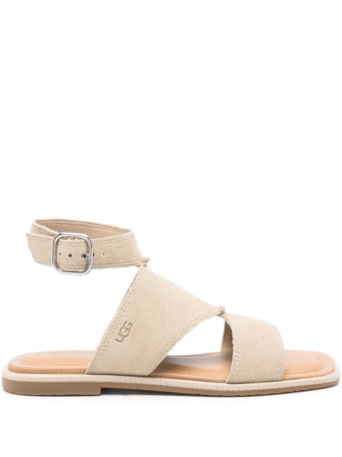 UGG Delray R 2.400 ankle-strap suede sandals - Neutrals - zdjęcie produktu nr 1