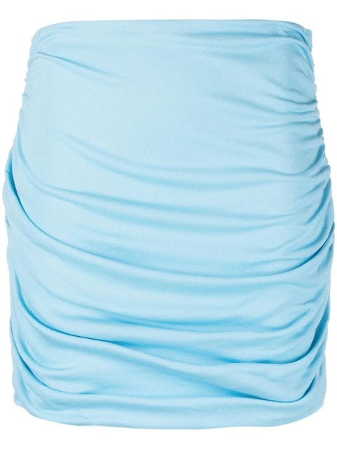 Tory Burch ruched high-waist skirt - Blue - zdjęcie produktu nr 1