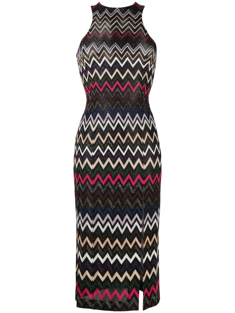 Missoni zigzag-woven midi dress - Black - zdjęcie produktu nr 1