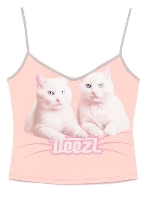 Diesel cat-print tank top - Pink - zdjęcie produktu nr 1