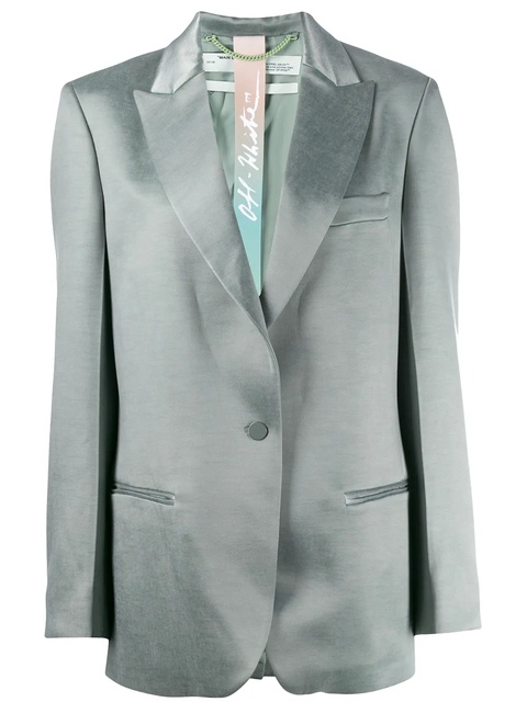 Off-White satin blazer - Green - zdjęcie produktu nr 1