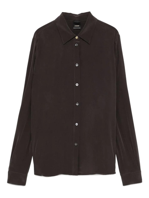 PINKO button-down silk shirt - Grey - zdjęcie produktu nr 1