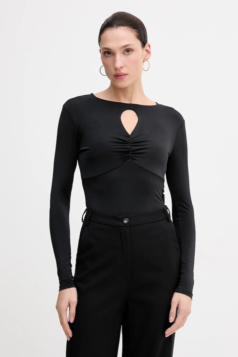 Sisley longsleeve kolor czarny 35B8L107V - zdjęcie produktu nr 1