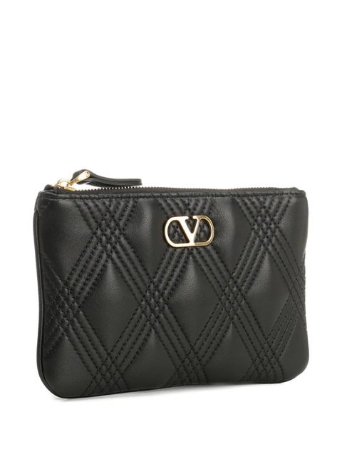 Valentino Garavani quilted logo clutch - Black - zdjęcie produktu nr 2