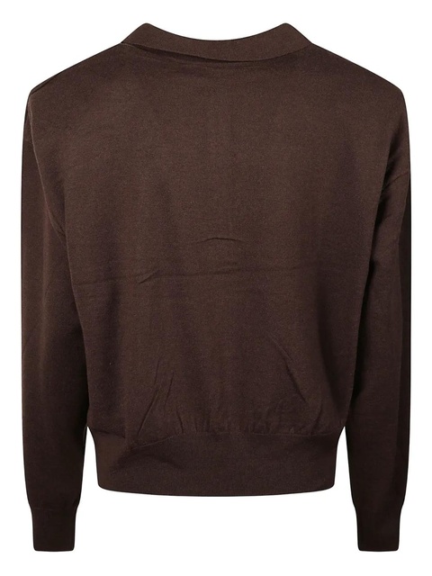 The Frankie Shop Croydon padded-knit polo - Brown - zdjęcie produktu nr 2